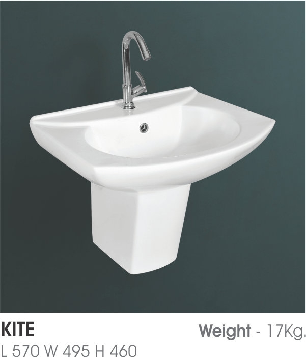 Wash Basin Half Pedestal – Watero Sanitary LLP