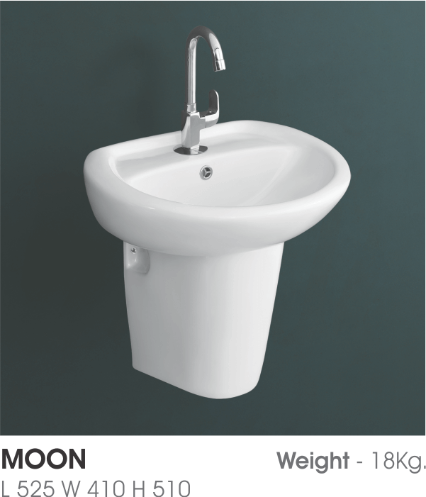 Wash Basin Half Pedestal – Watero Sanitary LLP