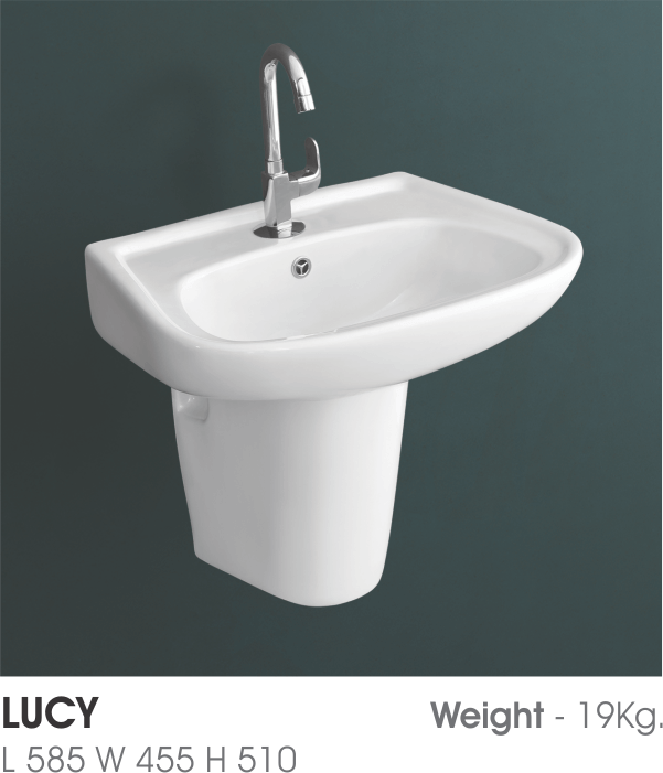 Wash Basin Half Pedestal – Watero Sanitary LLP